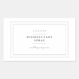Pegatinas de etiquetas de spray desinfectantes