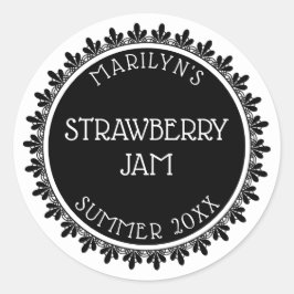 Pegatinas de etiquetas en blanco y negro