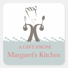 Pegatinas de etiquetas gastronómicas del chef del 