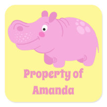 Pegatinas de etiquetas grandes para Chica