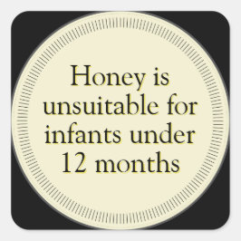 Pegatinas de etiquetas negras de advertencia de mi