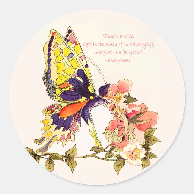 Pegatinas de Fairy Tale Kiss (Anverso)