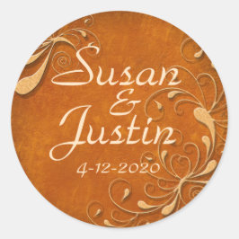 Pegatinas de Fall Rhapsody Round