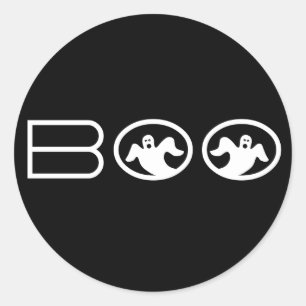 Pegatinas de Fantasía en Halloween, negros y blanc