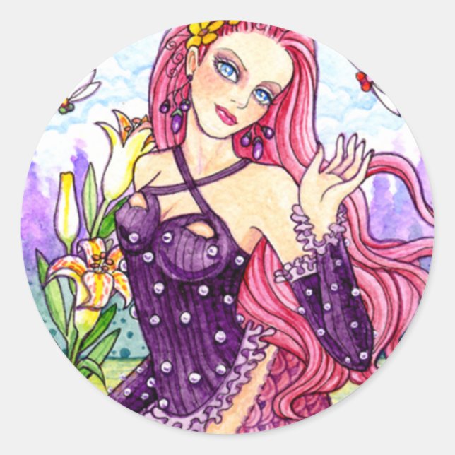 Pegatinas de Fantasías de Mermaid Sea Fantasy por  (Anverso)