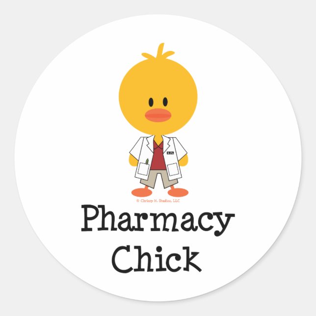 Pegatinas de Farmacia Chick (Anverso)