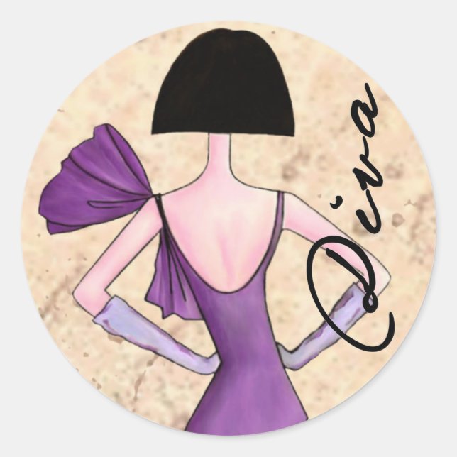 Pegatinas de Fashion Diva (Anverso)