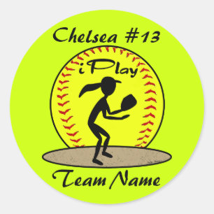 Pegatinas de Fastpitch Softball