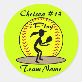 Pegatinas de Fastpitch Softball