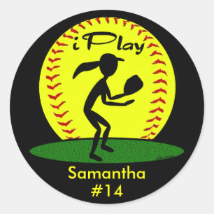 Pegatinas de Fastpitch Softball