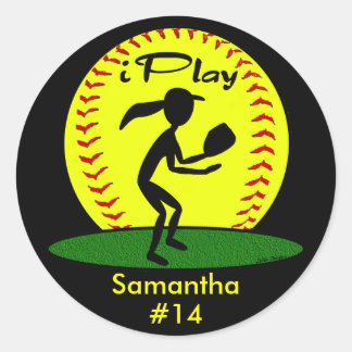 Pegatinas de Fastpitch Softball