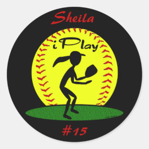 Pegatinas de Fastpitch Softball
