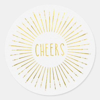 Pegatinas de Faux Gold Cheers