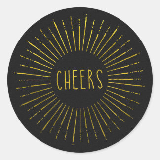 Pegatinas de Faux Gold Cheers