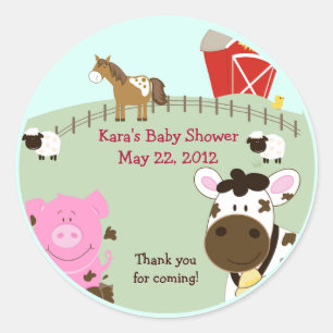 Pegatinas de Favor de Baby Shower de Bebés de Gran