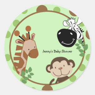 Pegatinas de Favor de Ronda - Animales de Aventura