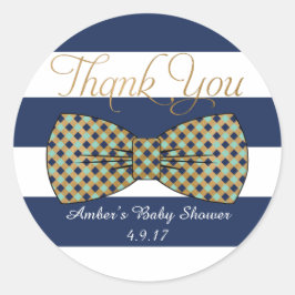 Pegatinas de Favor de Ronda con Banda Azul