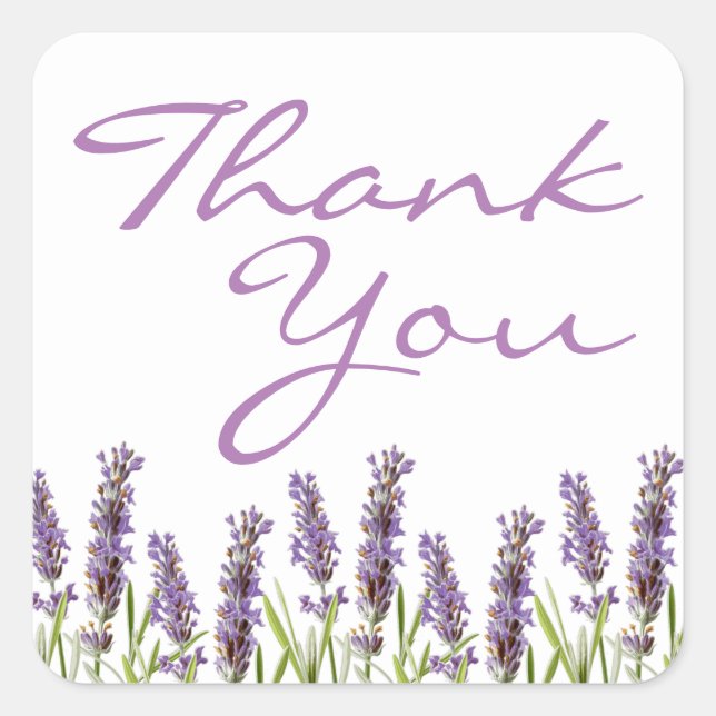 Pegatinas de Favor Lavanda (Anverso)