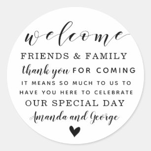 Pegatinas de favores de bodas personalizadas graci