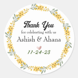 Pegatinas de favores matrimoniales personalizables