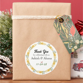 Pegatinas de favores matrimoniales personalizables