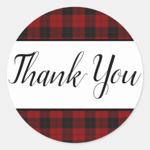 Pegatinas de Favorito de Cuadro Rojo y Negro