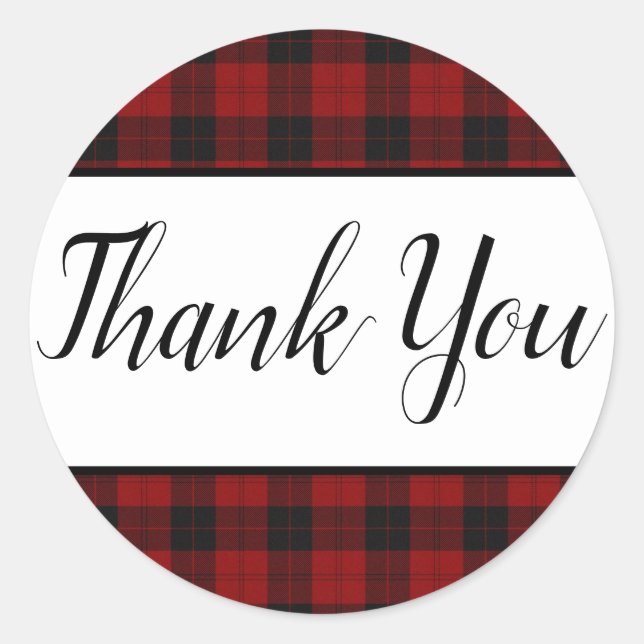 Pegatinas de Favorito de Cuadro Rojo y Negro (Anverso)