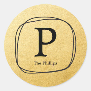 Pegatinas de Favorito de Marco Dibujado a Mano de 