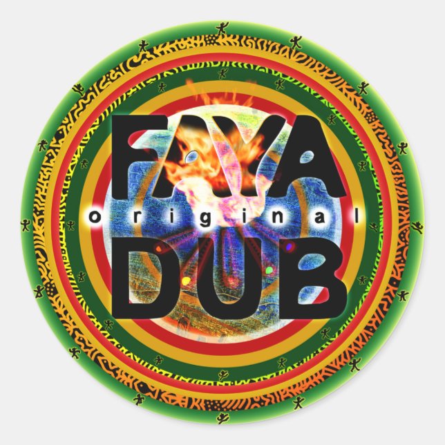 Pegatinas de Faya Dub (Anverso)