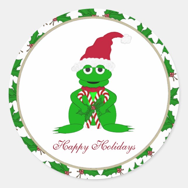 Pegatinas de Felices Fiestas (Anverso)