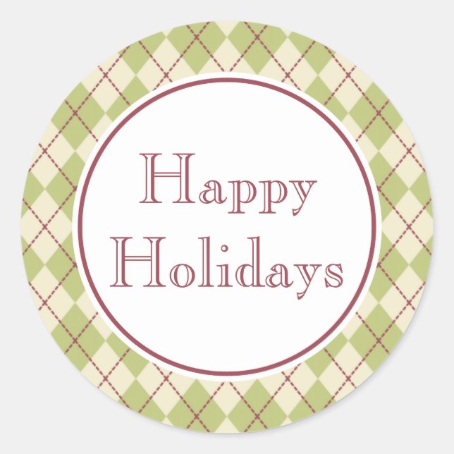 Pegatinas de Felices Fiestas (Anverso)