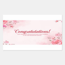 Pegatinas de felicitaciones