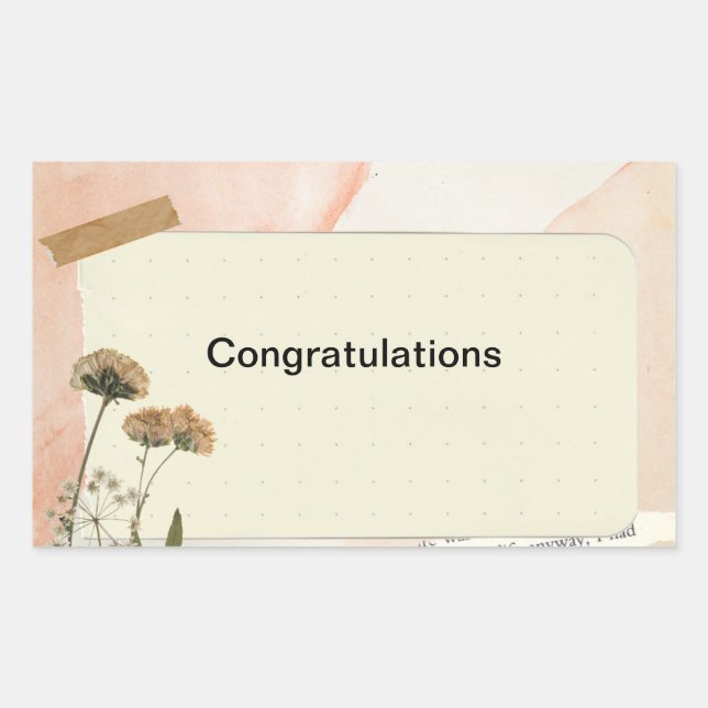 Pegatinas de felicitaciones (Anverso)