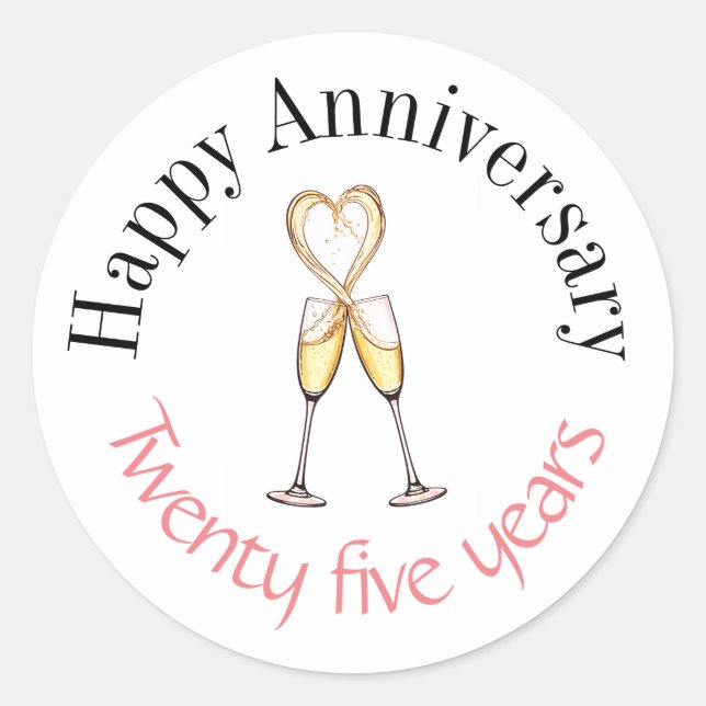 Pegatinas de feliz aniversario  (Anverso)