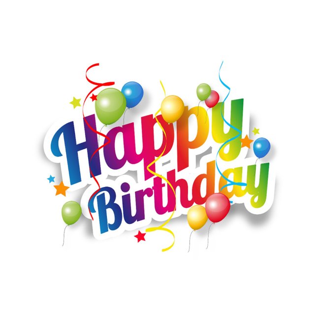 Pegatinas de Feliz Cumpleaños con Globo Colorido (“Brighten up your celebration with these festive balloon designs.”)