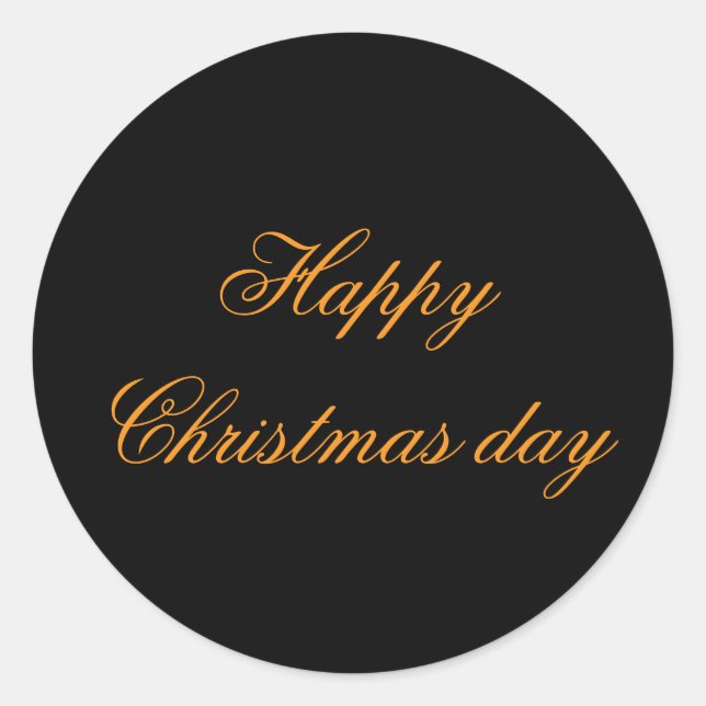 Pegatinas de feliz día de Navidad (Anverso)