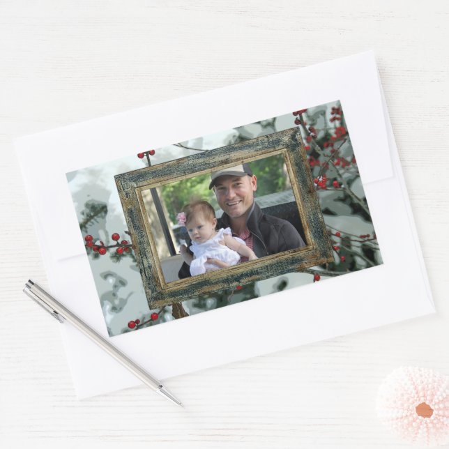 Pegatinas de feriado de los Navidades Red Winries  (Sobre)