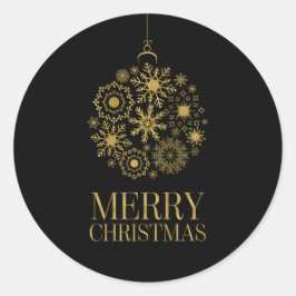 Pegatinas de feriado de Navidades con ornamentos d