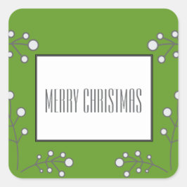 Pegatinas de feriado verde moderno