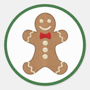 Pegatinas de festividades de galletas de pan de je