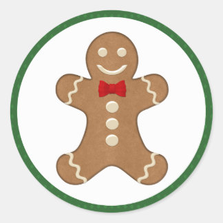 Pegatinas de festividades de galletas de pan de je