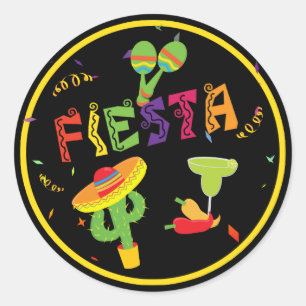 Pegatinas de fiesta coloridas de Cinco De Mayo