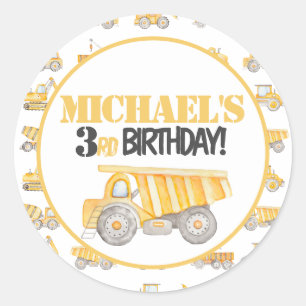 Pegatinas de Fiesta de camionetas de volcado de co