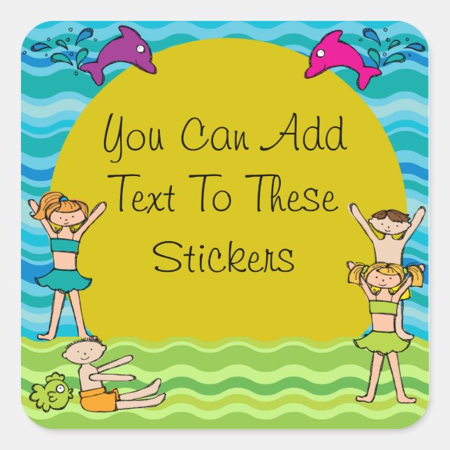 Pegatinas de Fiestas de grupos personalizados (Anverso)