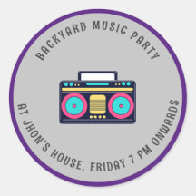 Pegatinas de fiestas de patio trasero
