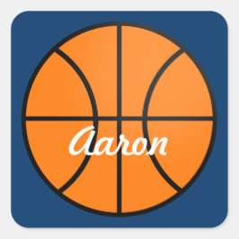 Pegatinas de Fiestas deportivos de baloncesto pers