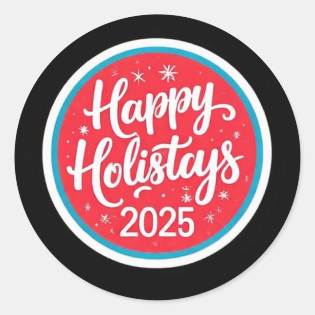 pegatinas de fiestas felices 2025 (Anverso)