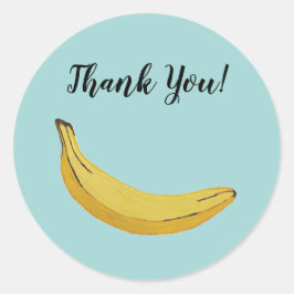 Pegatinas de Fiestas tropicales de frutas de pláta