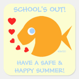 Pegatinas de fin de año escolar