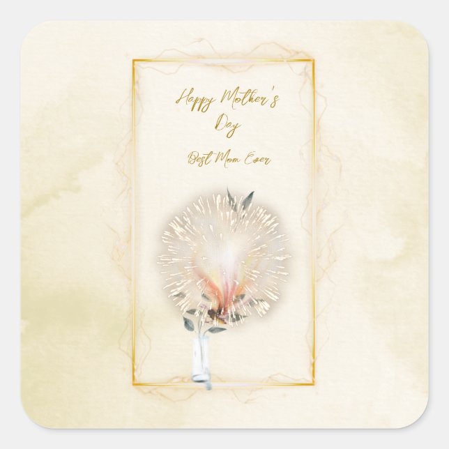 Pegatinas de Fireworks Square (Anverso)